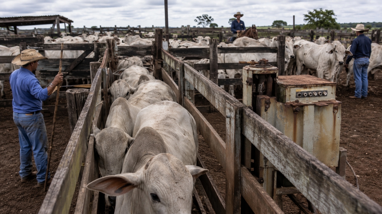 Antes dos drones e da inteligência artificial, a pesagem tradicional exigia manejo intenso, filas no curral, risco de estresse e decisões baseadas em estimativas, aumentando custos com ração e atrasando o momento ideal de abate.