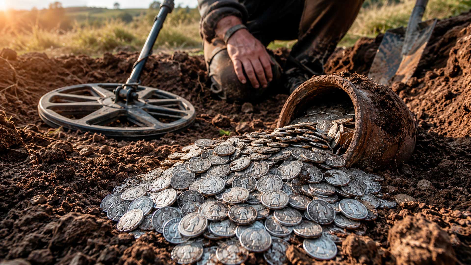 Detectorista encontra 1.469 moedas romanas de prata durante caminhada na Romênia e entrega achado às autoridades locais