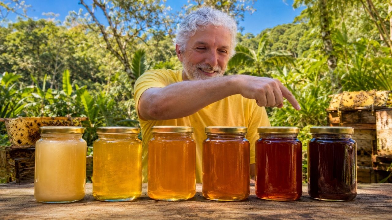 Do Amazonas ao Paraná, o Brasil guarda um tesouro doce que muda de cor, aroma e sabor em cada região apicultor reúne méis puros de diferentes floradas e revela por que esse (5)