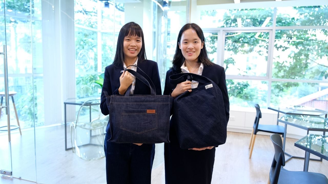 Irmãs do Vietnã levam jeans a bolsas premium no Prêmio Terra, com artesãos com deficiência e design circular.