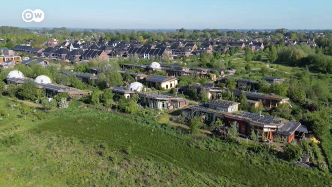 vila construída à mão e a conexão entre vizinhos
