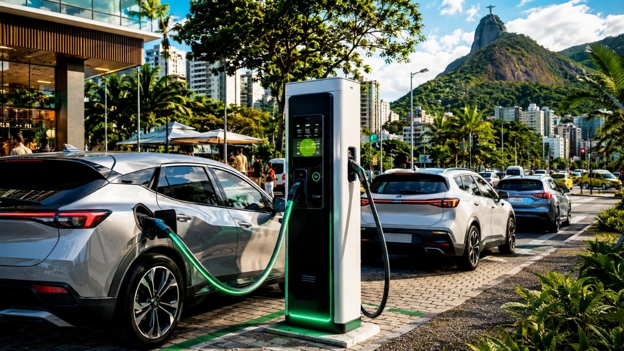 Eletroposto de R$ 171 mil pode virar renda passiva no Brasil carregador rápido de 60 kW promete faturar até R$ 21,6 mil por mês, mas depende de ponto cheio, energia barata (1)
