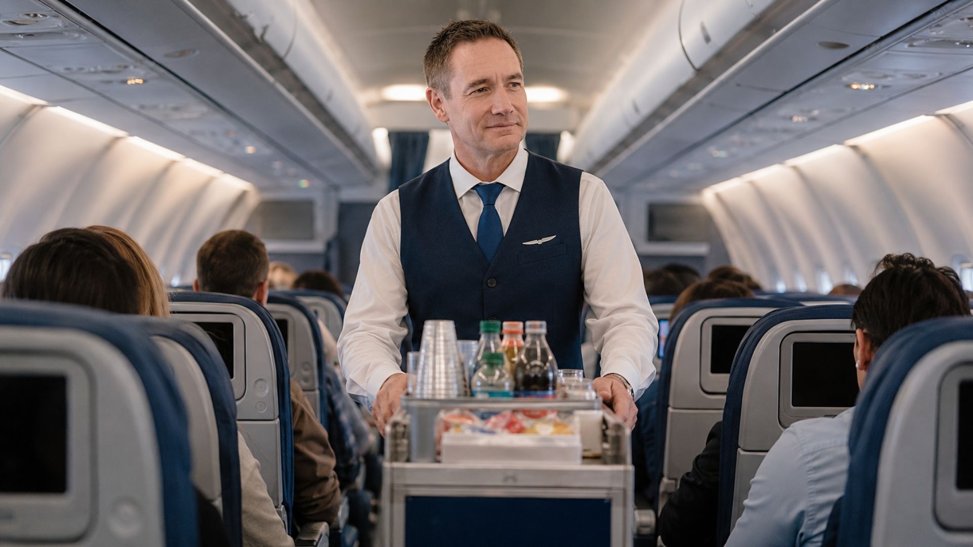 O CEO da Lufthansa Jens Ritter virou comissário de bordo, serviu a classe econômica ao lado da tripulação de cabine e, de patrão secreto, achou uma falha.