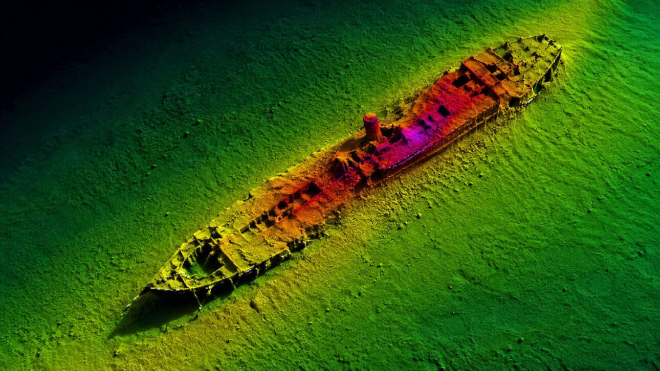 Sonar do parque Aurora Green, da Iberdrola, em Gippsland achou o City of Hobart: um naufrágio de navio de carvão achado por eólica a 60 m, afundado em 1877.
