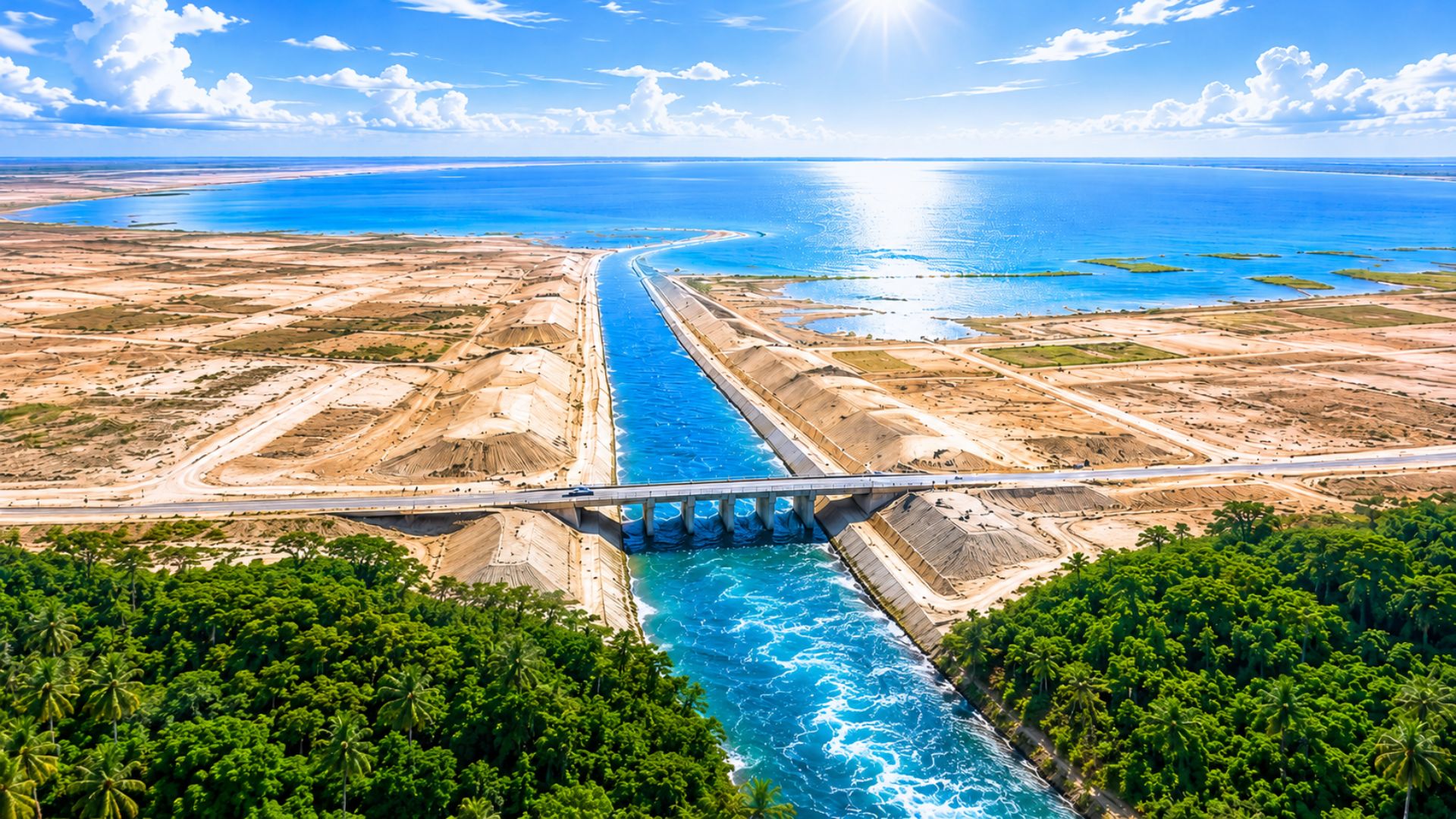 O canal gigante Transaqua levaria água do rio Congo ao Lago Chade, no Sahel, para reerguer um lago que perdeu 90%, mas segue parado e custaria US$ 50 bilhões.