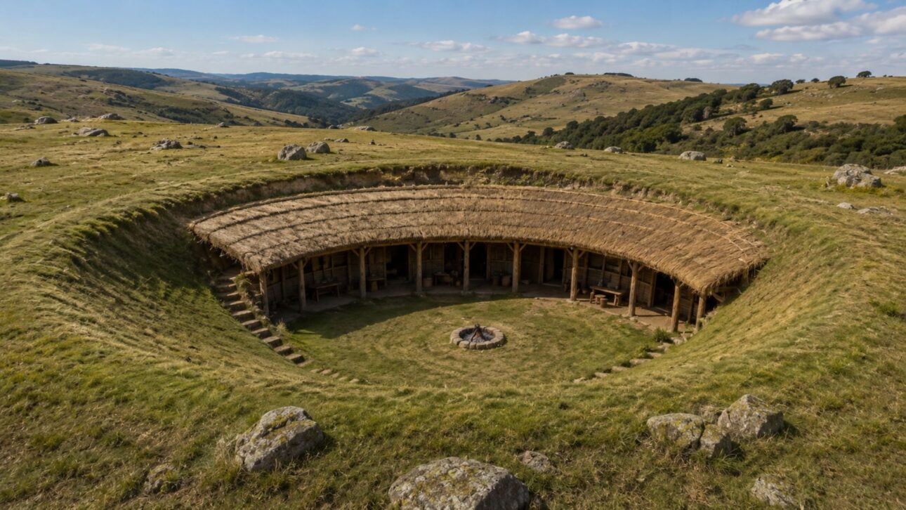 The cold wave freezes the South, and archaeology remembers how the Kaingang dug underground houses in Santa Catarina to survive the frosts millennia ago.