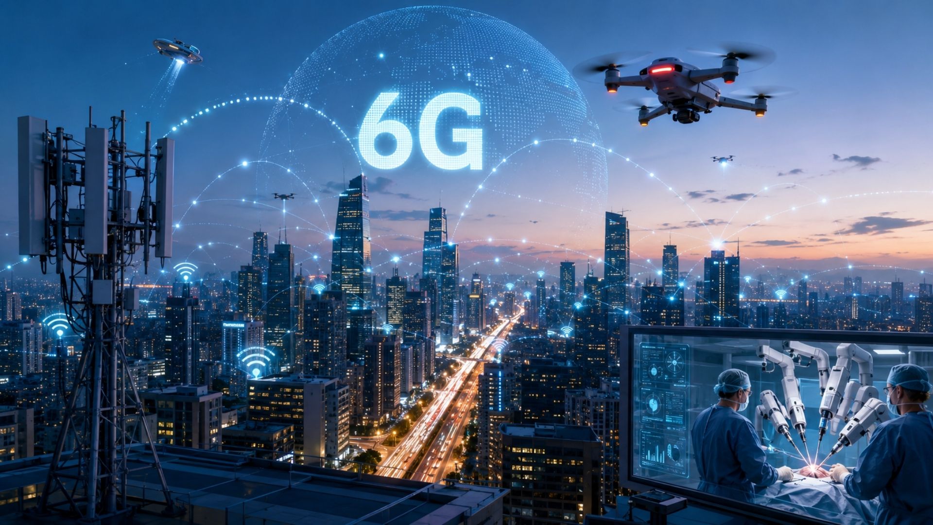 Enquanto o 5G se expande no Brasil, gigantes disputam as patentes do 6G, a rede de internet 100 vezes mais rápida prevista para 2030.