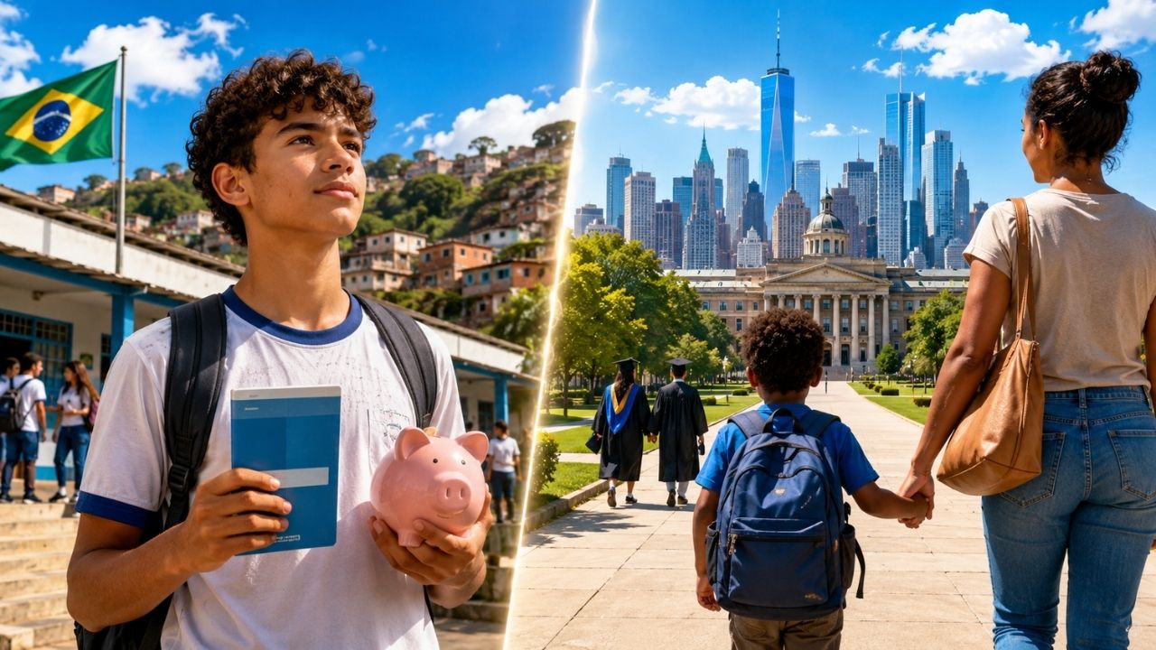 Enquanto o Brasil usa poupança para manter jovens no ensino médio, Nova York quer depositar até US$ 3 mil desde a pré-escola para crianças pobres chegarem à faculdade com