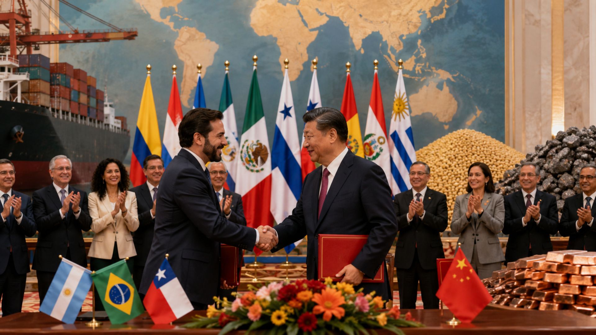 No fórum de Macau, a China prometeu nova fase de cooperação em infraestrutura com a América Latina e citou comércio recorde de US$ 549 bilhões. imagem ilustrativa