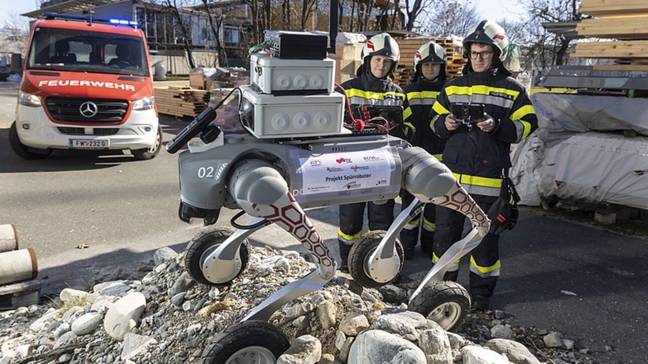 Quadruped robot developed by Graz University of Technology (TU Graz), Austria.