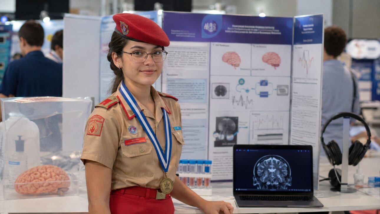 Estudante de Manaus criou o MeMO, que usa ondas binaurais para modular genes do Alzheimer em laboratório, e ganhou o 4º lugar na ISEF 2026.