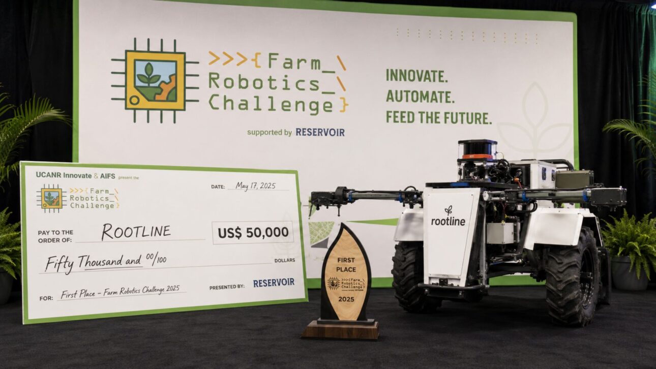 En Cornell, Andrew James creó el robot que mata maleza con choque eléctrico, venció a 95 equipos, ganó US$ 50 mil y se convirtió en la startup Rootline.