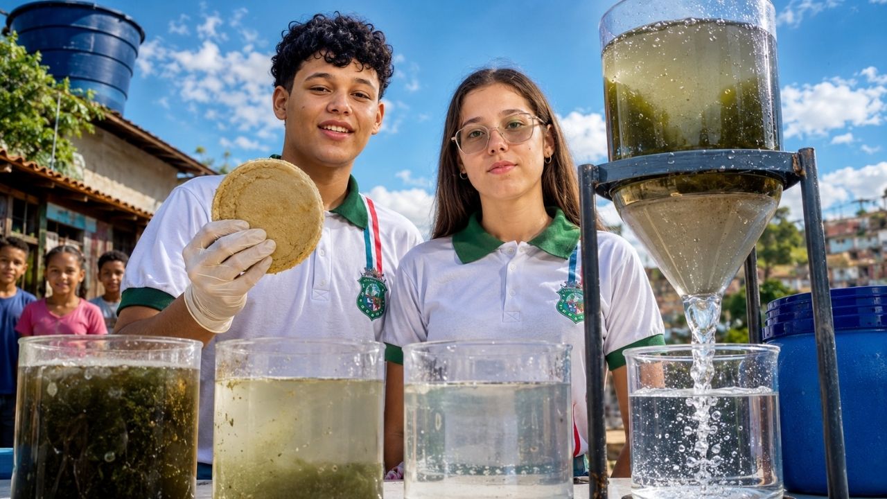 Estudantes brasileiros criam membrana que limpa água contaminada por apenas R$ 0,01 a aplicação, remove óleo, corante, turbidez e microrganismos, pode ser reutilizada 20 vezes e