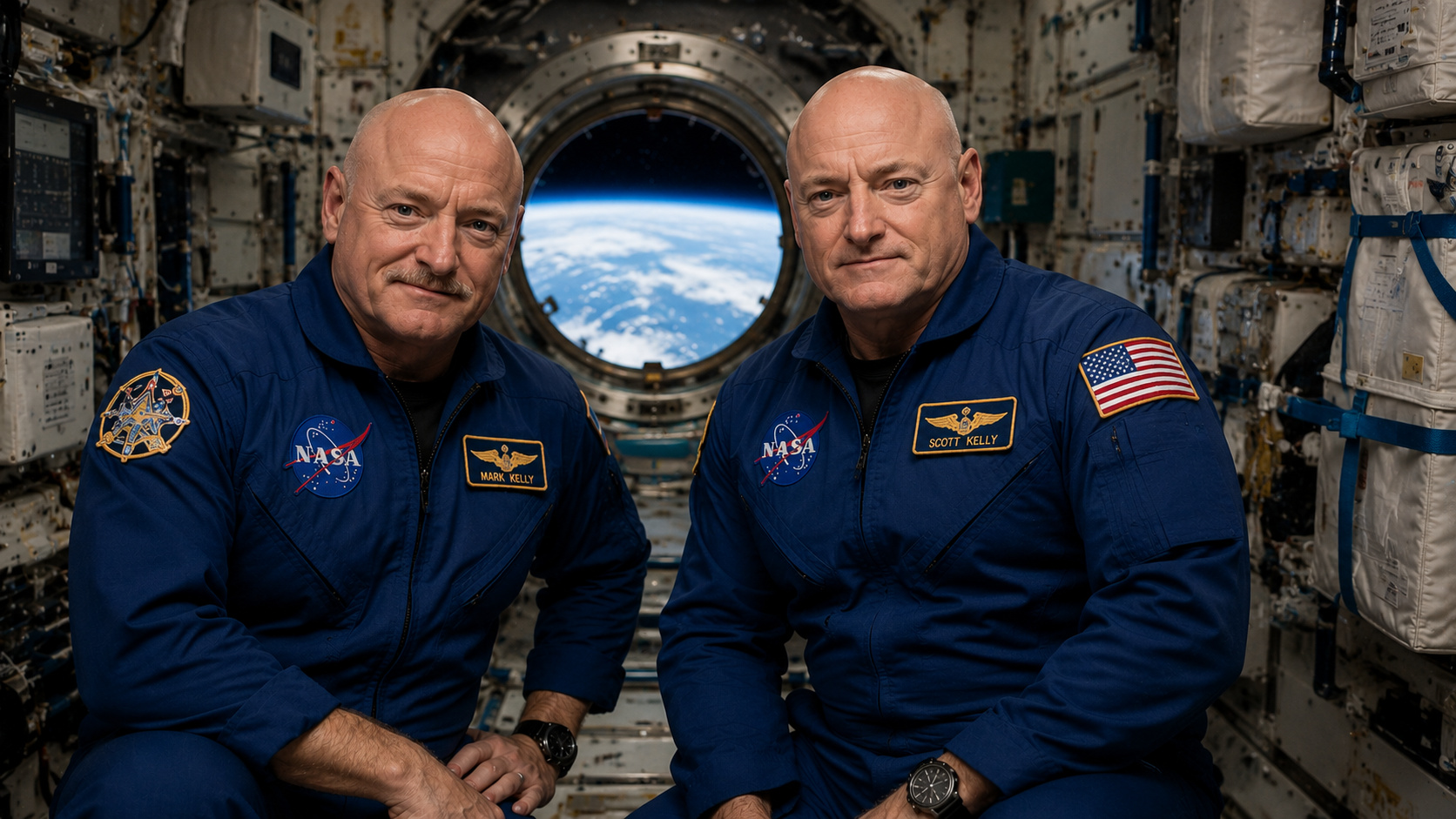 A NASA separou dois irmãos gêmeos idênticos por 340 dias e transformou um deles em laboratório humano no espaço