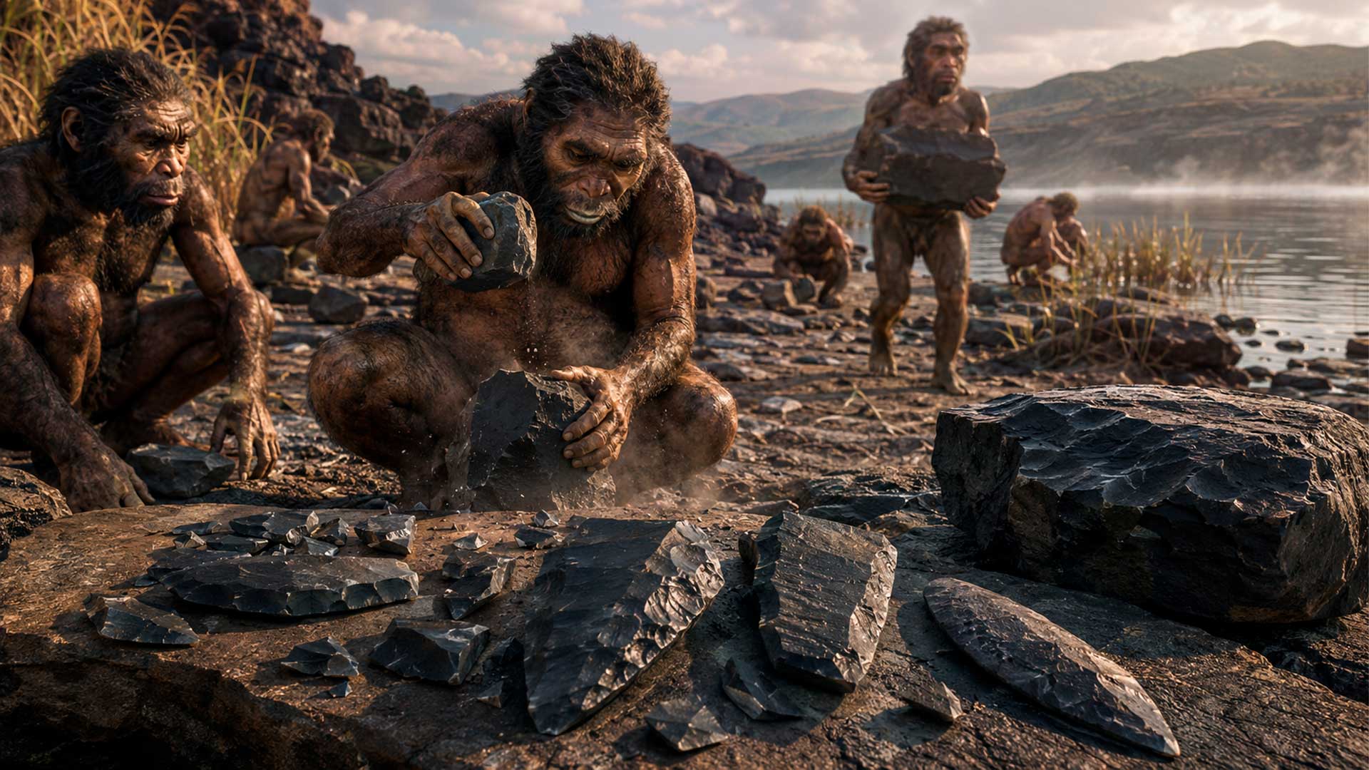 Estudo revela que hominídeos de 780 mil anos selecionavam diferentes fontes de basalto para fabricar ferramentas no norte de Israel