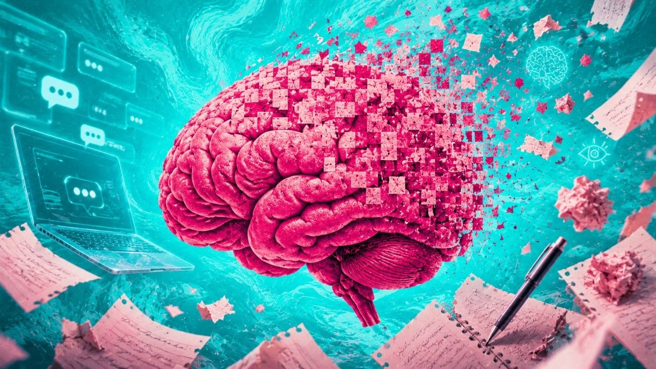 Estudo sobre IA reacendeu medo de dívida cognitiva, mostrou menor conectividade cerebral em usuários que escreveram com assistente e expôs o risco invisível da produtividade fácil (1)