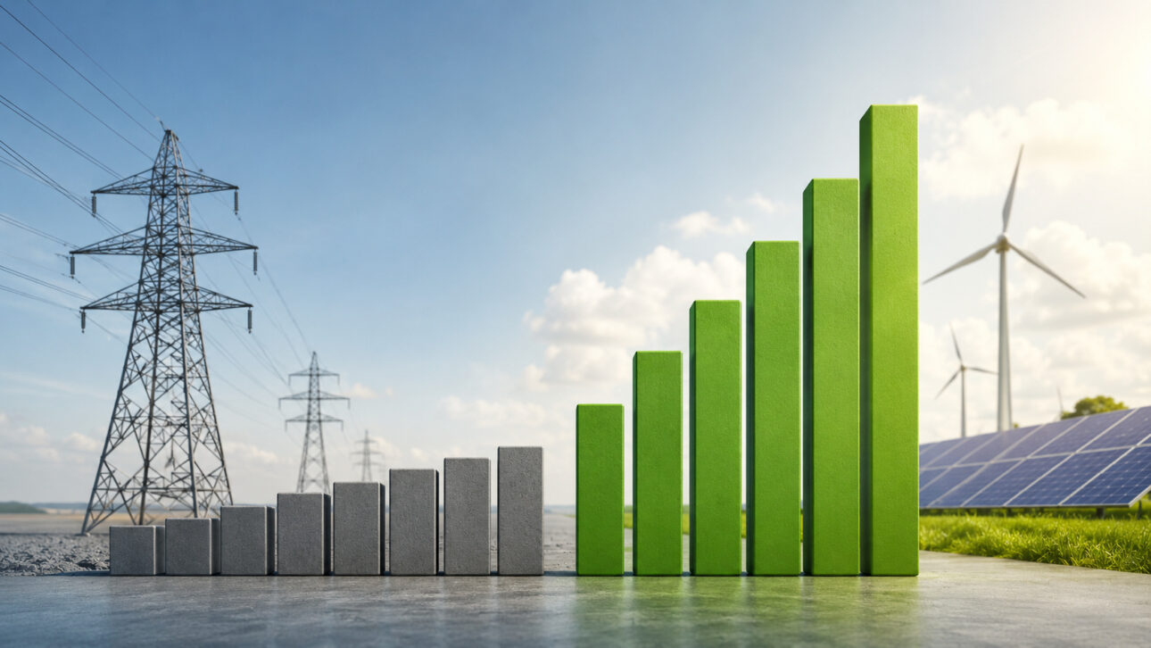 Investimento em redes ficou para trás enquanto renováveis quase dobraram