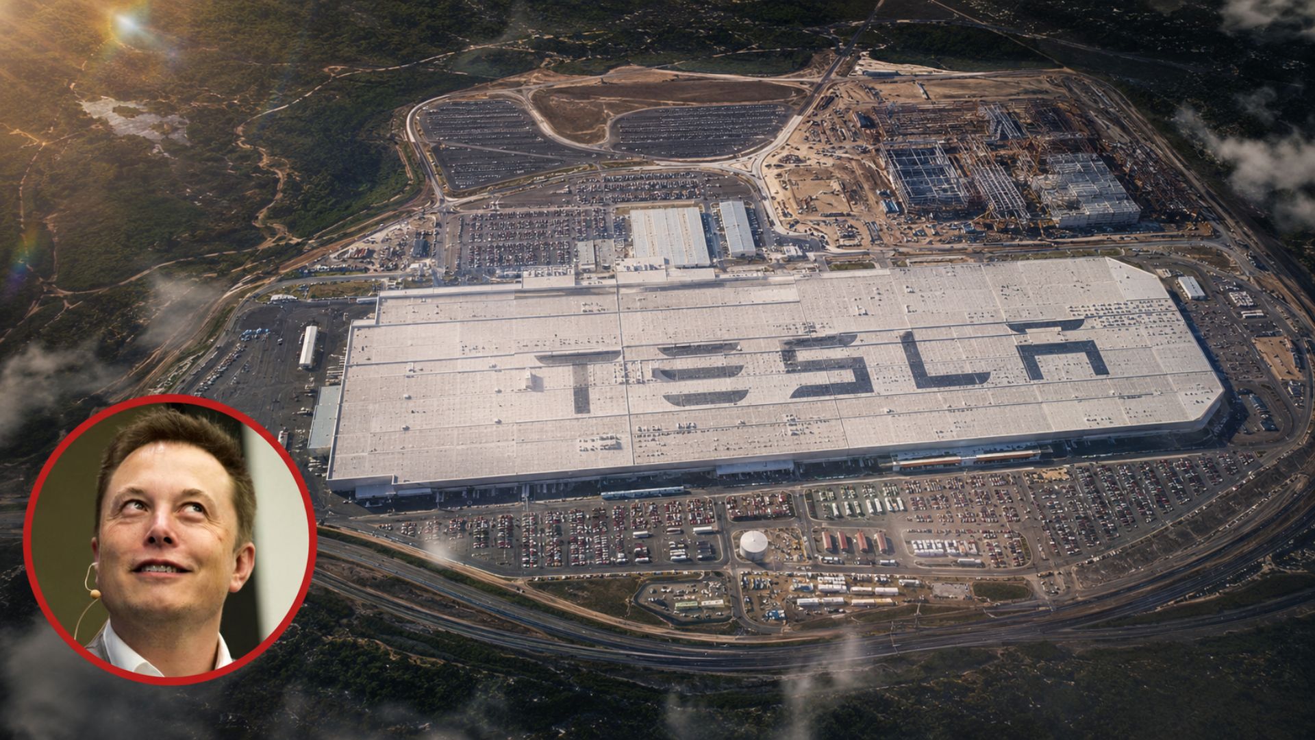A Gigafábrica da Tesla, de Elon Musk, no Texas tem 929 mil m² e é visível do espaço; agora ele quer somar uma fábrica de chips de US$ 25 bilhões.