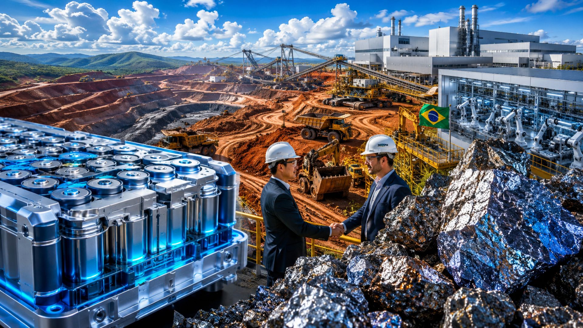 Fabricante asiática ATL entra como sócia no Projeto Araxá, em Minas Gerais, com reservas estimadas em 70 milhões de toneladas de terras raras e nióbio para 2027.