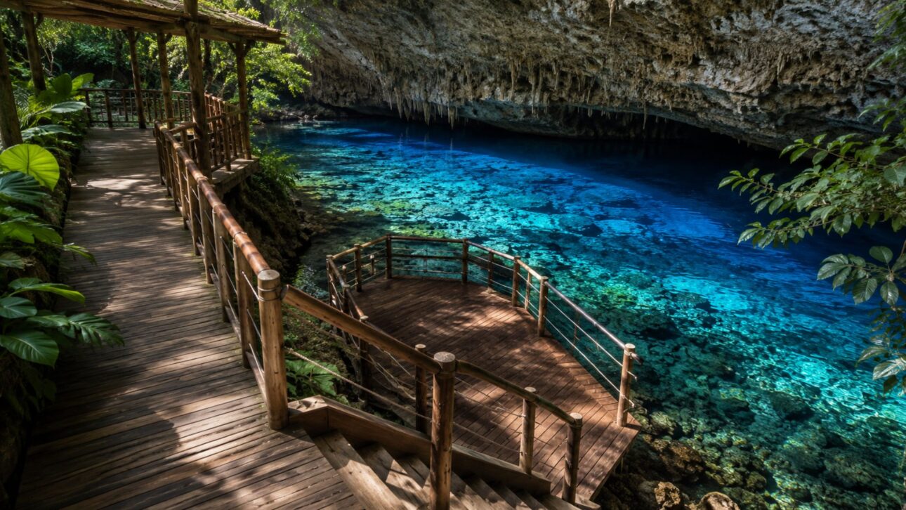 Fechada pelo Ibama em 2002 e parada por 23 anos, a Gruta da Lagoa Azul, em Nobres, no Mato Grosso, tem reabertura prevista para o fim de 2026.