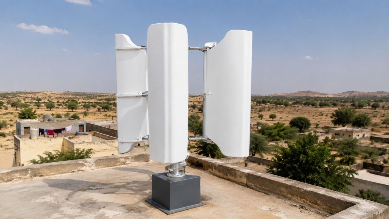 Turbina eólica de alumínio e pás velhas: na Índia, autodidata transformou a invenção caseira na startup de energia renovável Sunwind, presente em 50 países.