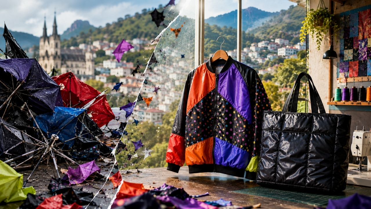 Guarda-chuvas quebrados que iriam para o lixo viram roupas modernas em Petrópolis; empreendedora começou com R$ 400, vendeu tudo na primeira feira e hoje fatura R$ 200 mil (2)