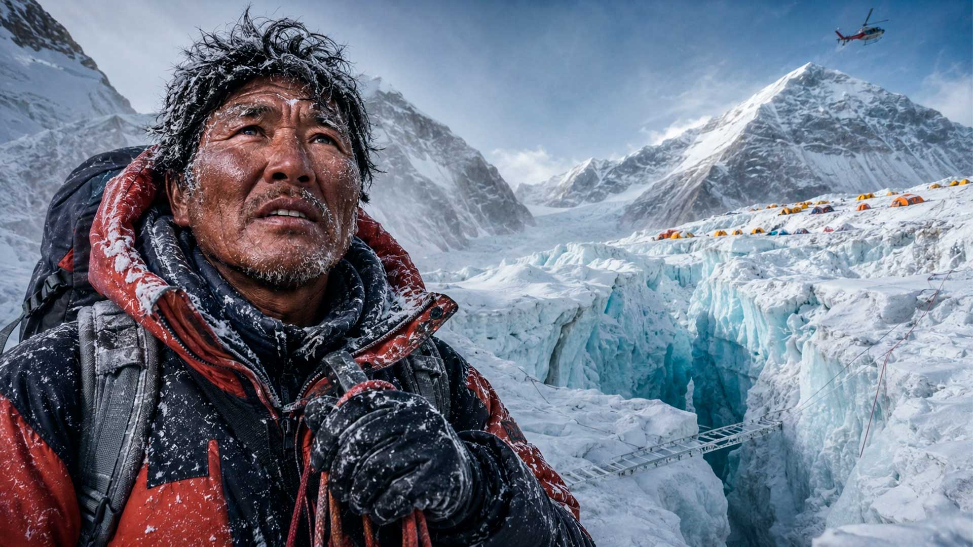 Guia nepalês sobrevive seis dias desaparecido no Everest após cair em fenda de gelo perto do Acampamento Base