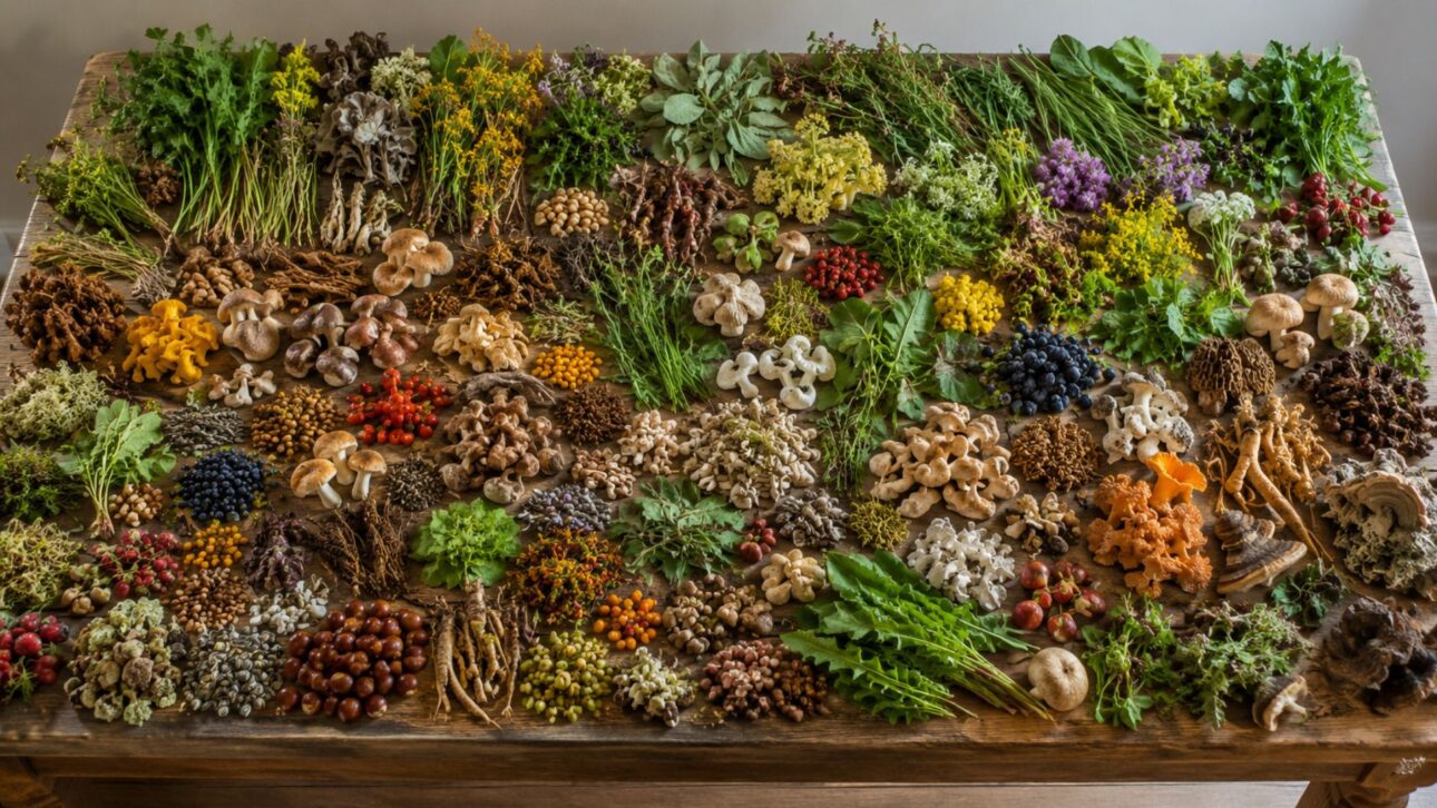 Robin Greenfield pasó 250 días sin supermercado, viviendo solo de forrajeo: ya probó más de 170 plantas recolectadas en la naturaleza en un desafío de un año.
