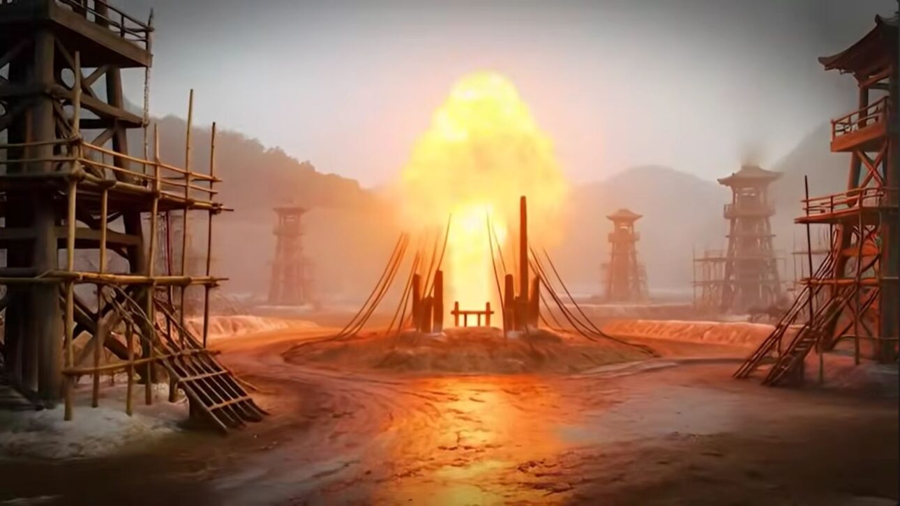A cidade chinesa de Zigong operava gás natural com bambu há 2.000 anos e em 1835 perfurou o primeiro poço do mundo a passar de mil metros, sem aço nem motores.