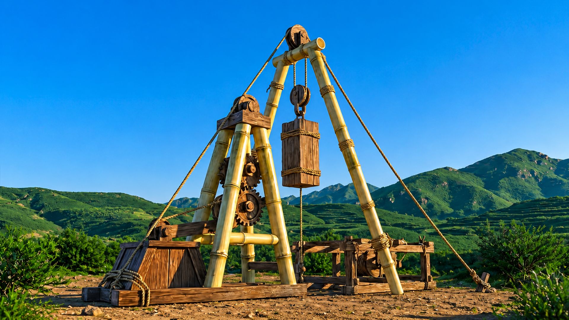 A cidade chinesa de Zigong operava gás natural com bambu há 2.000 anos e em 1835 perfurou o primeiro poço do mundo a passar de mil metros, sem aço nem motores.