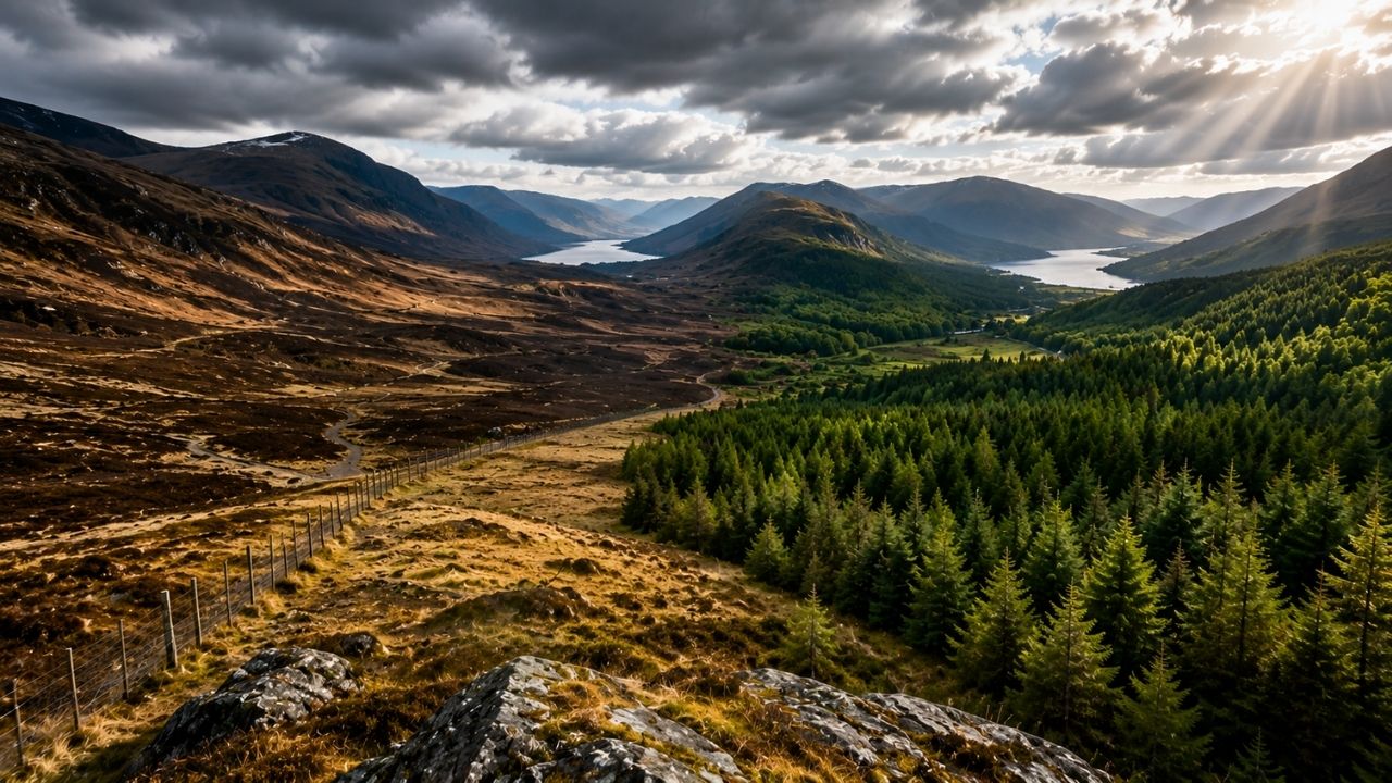 Herdeiro comprou 23 mil acres degradados nas Highlands da Escócia, cercou a área, plantou quase 1 milhão de árvores nativas e transformou montanhas vazias em floresta (6)
