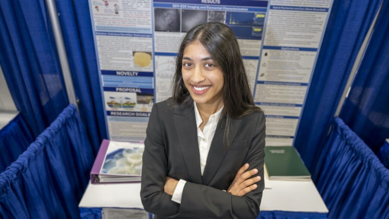 Jute hydrosponge created by 18-year-old removes 80% of 6PPD, the tire pollutant that kills salmon, and wins US$ 75,000 at science fair.