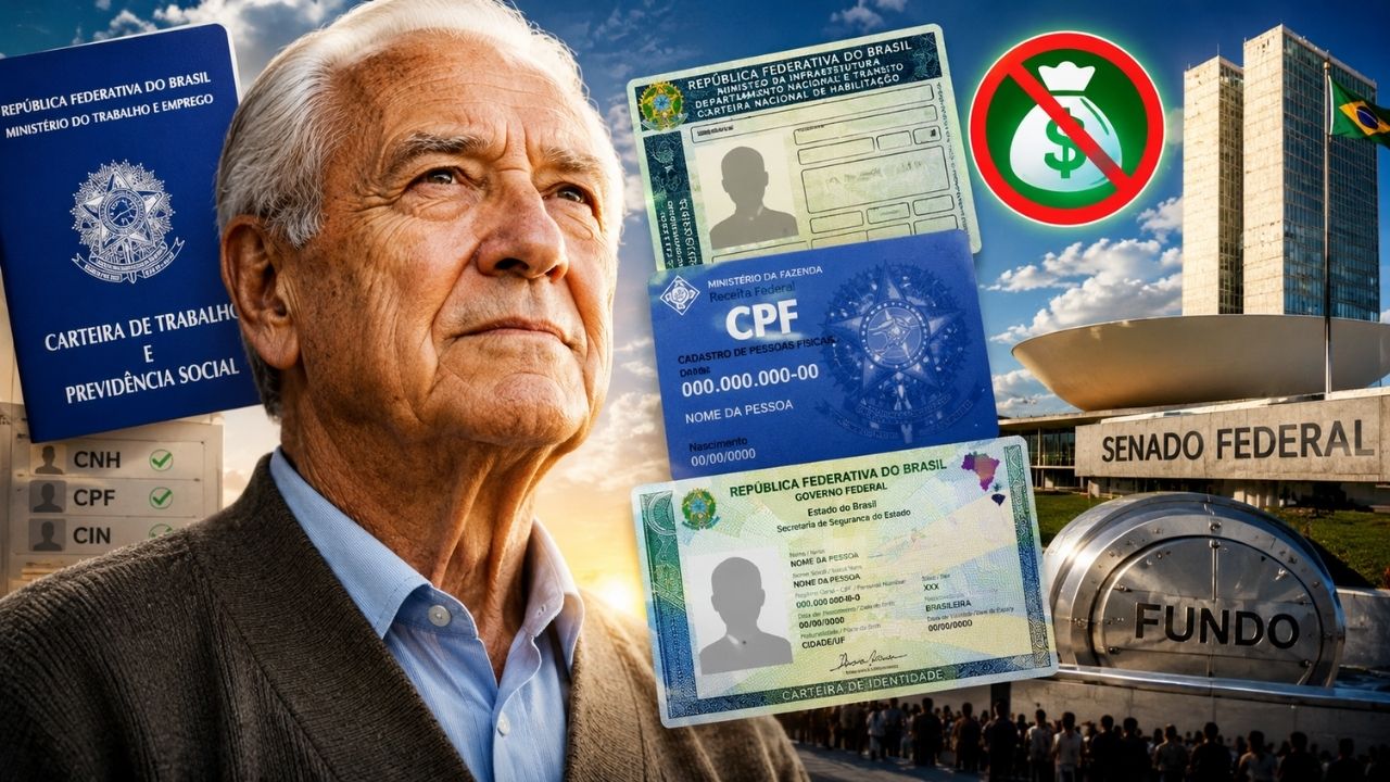 Idosos podem ganhar documentos essenciais sem pagar taxas projeto que inclui CIN, CNH, CPF e carteira de trabalho avança na Câmara, elimina cobranças de emissão e renovação e deixa (1)