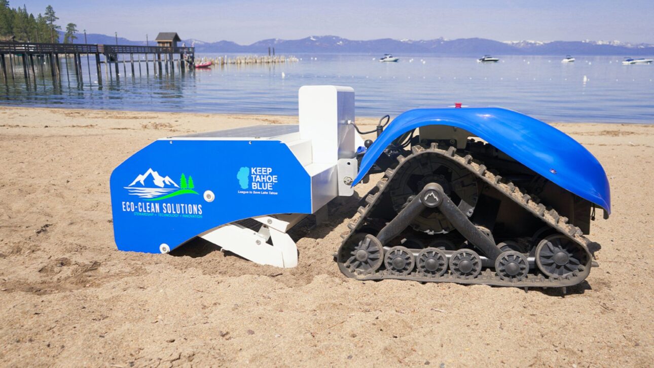 BeBot usa energia solar para peneirar areia, remover resíduos escondidos e apoiar equipes na limpeza de praias e áreas turísticas.