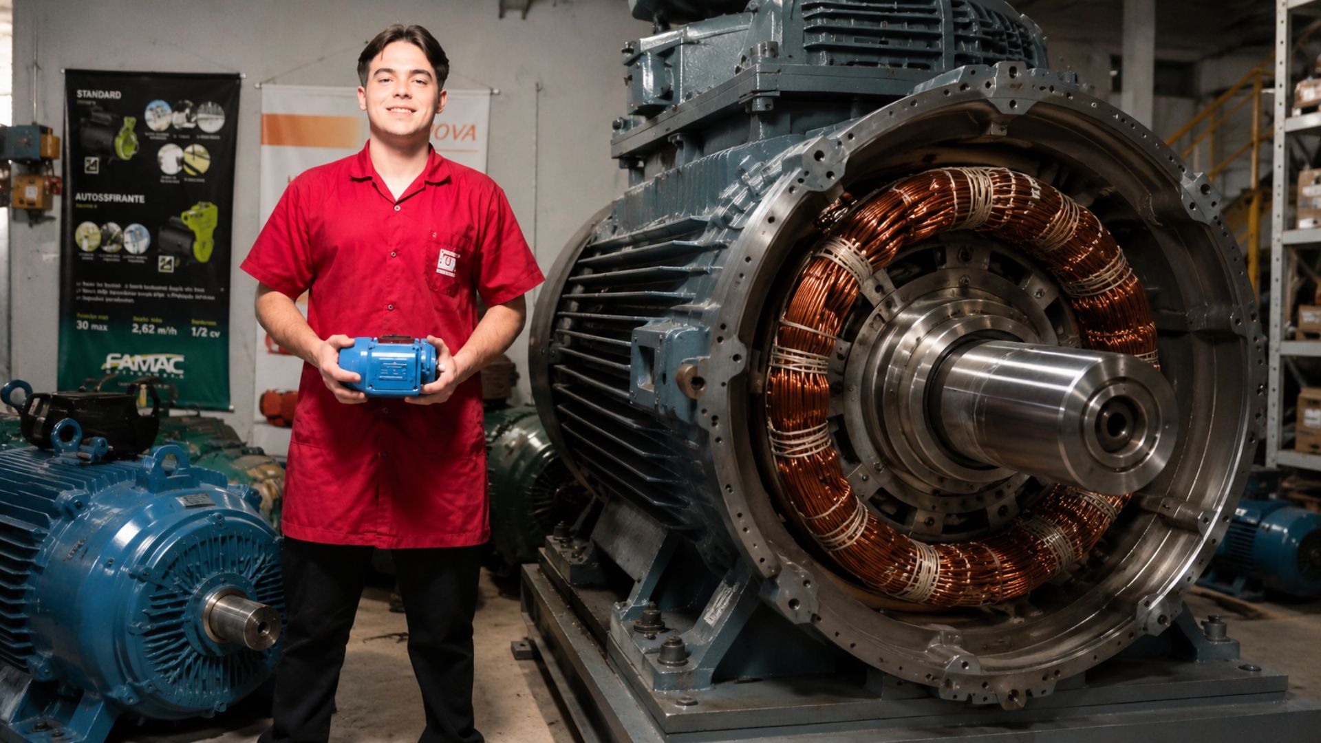 Felipe Gartz Demo transforma paixão por motores elétricos em carreira na WEG e conteúdo sobre tecnologia industrial.