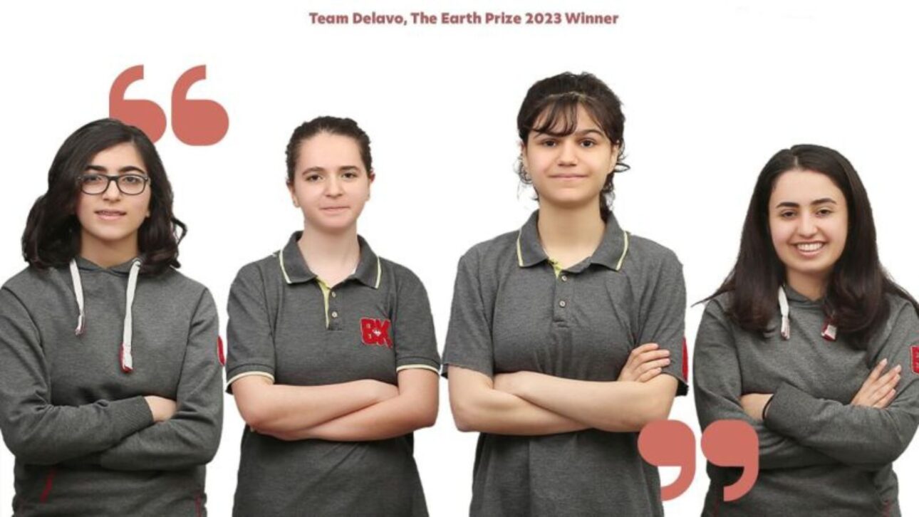 Estudantes turcas criam dispositivo que reutiliza até 90% da água da máquina de lavar e vencem prêmio global de US$ 100 mil.