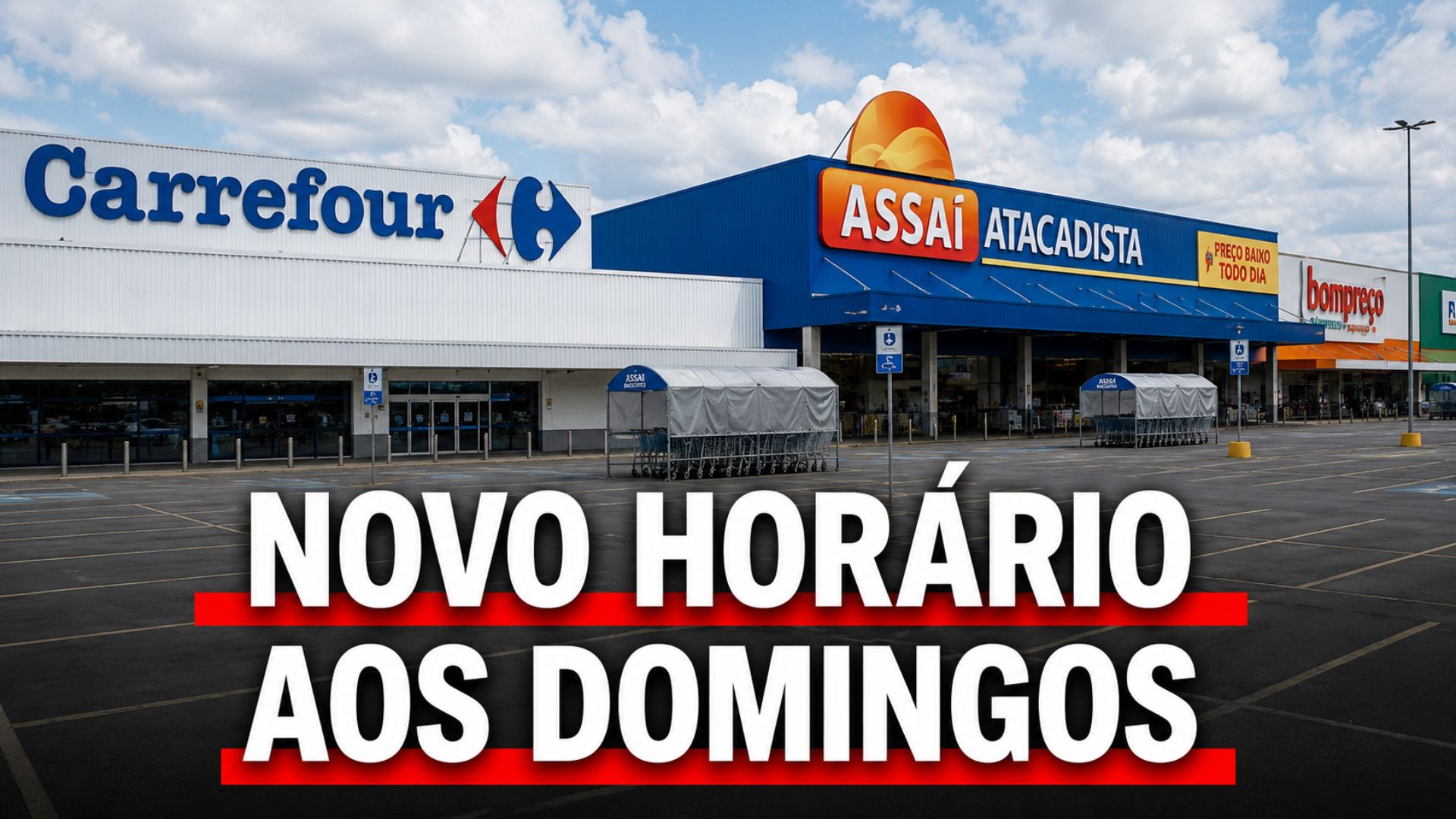 Supermercados em Goiás terão limite de trabalho aos domingos até 11h, com fiscalização sindical e multas de até R$ 50 mil.
