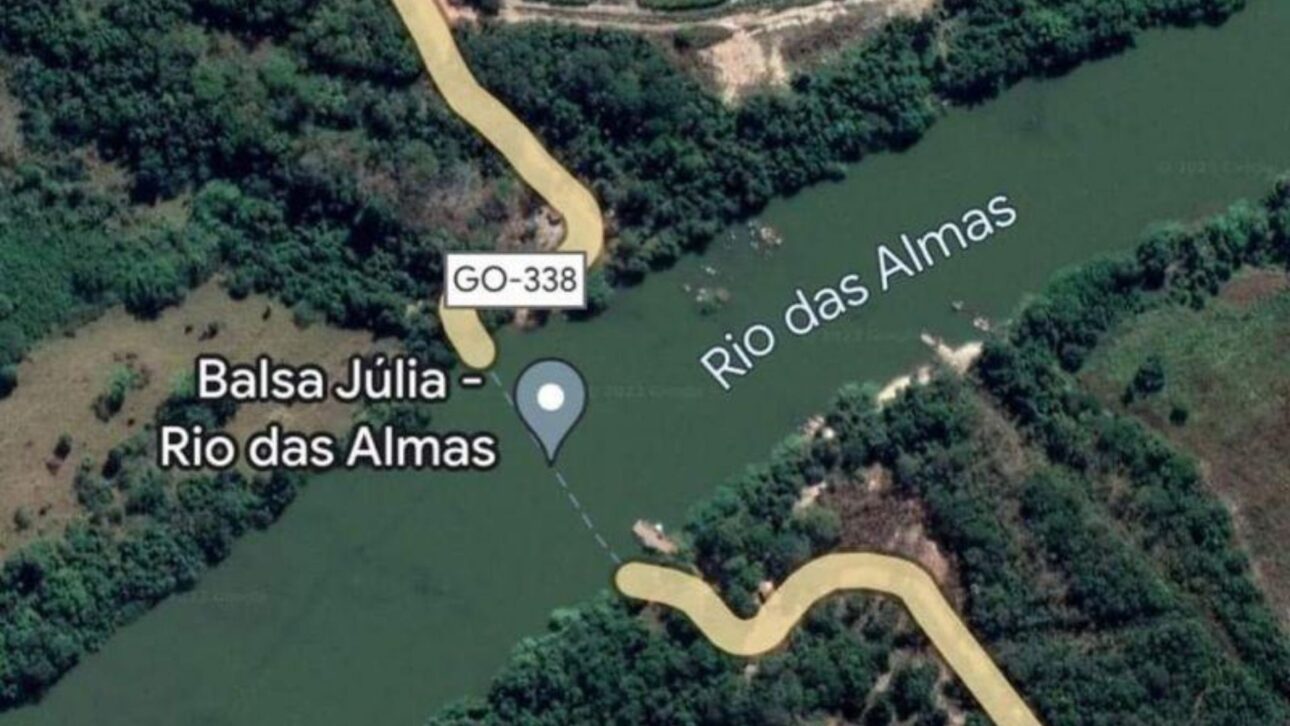 Ponte sobre o Rio das Almas terá 280 metros, substituirá a Balsa Júlia na GO-338 e deve ser entregue em 2026.