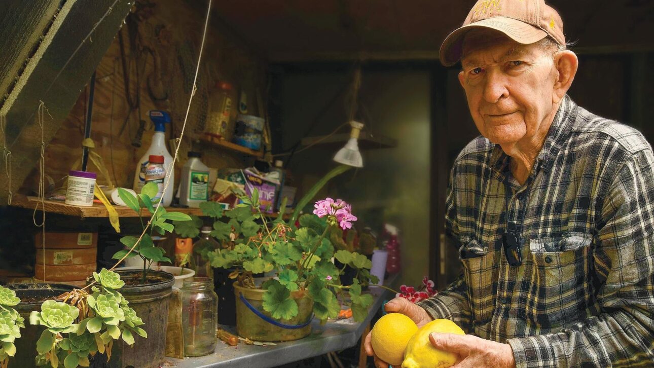 Carteiro aposentado criou estufa geotérmica em Nebraska que usa canos enterrados para cultivar frutas tropicais no inverno.