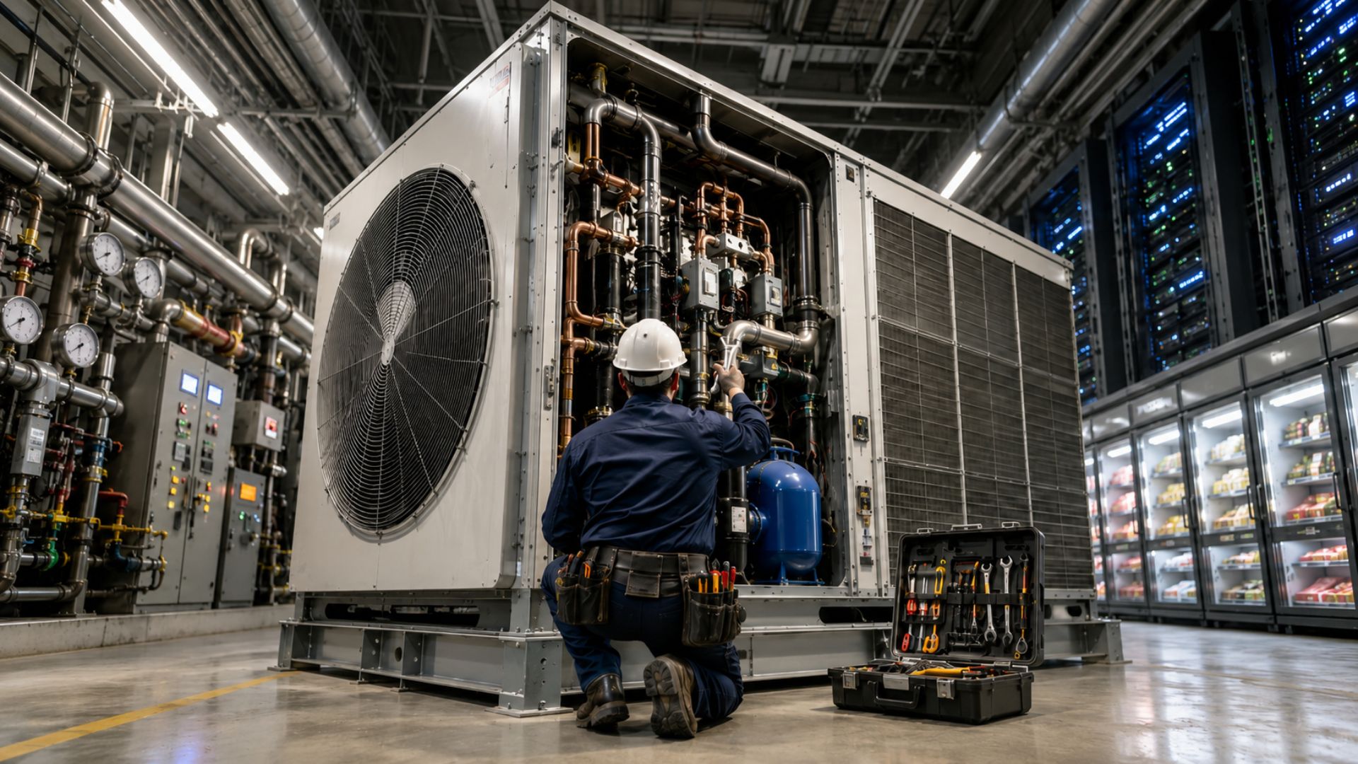 Técnicos de refrigeração ganham espaço com alta demanda em ar-condicionado, supermercados, hospitais, indústrias e data centers.