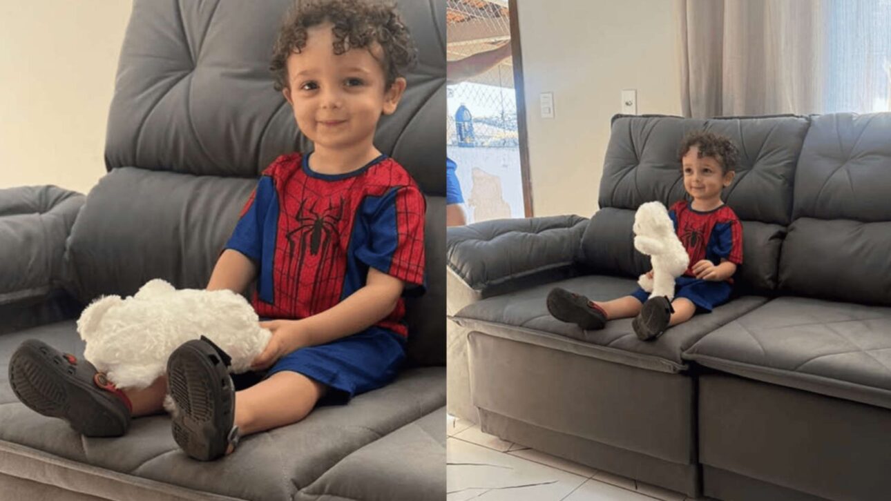 Menino de 2 anos compra sofá de R$ 1.957 pelo celular da mãe em aplicativo; família descobre pedido só quando entregador chega.