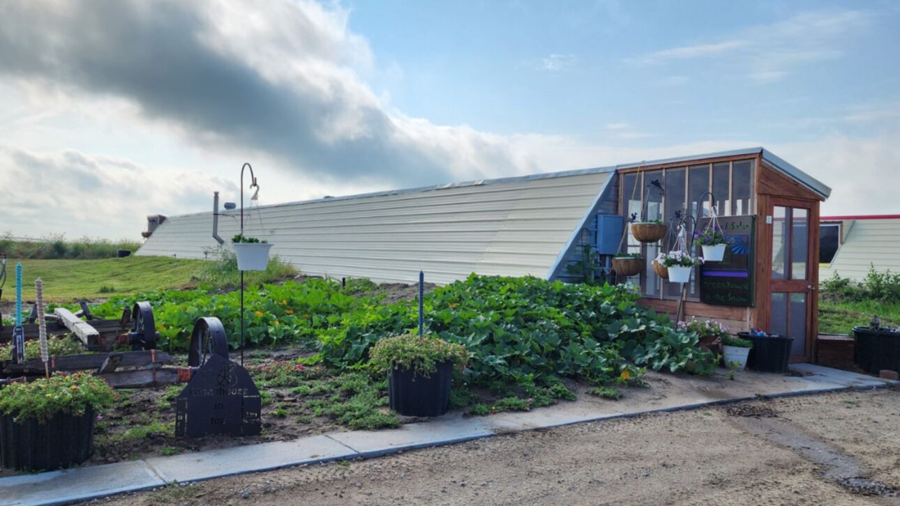 Carteiro aposentado criou estufa geotérmica em Nebraska que usa canos enterrados para cultivar frutas tropicais no inverno.