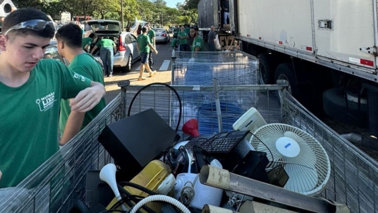 Presidente Prudente recolhe mais de 800 toneladas de lixo eletrônico em mutirão com 300 voluntários e destinação ambiental correta.