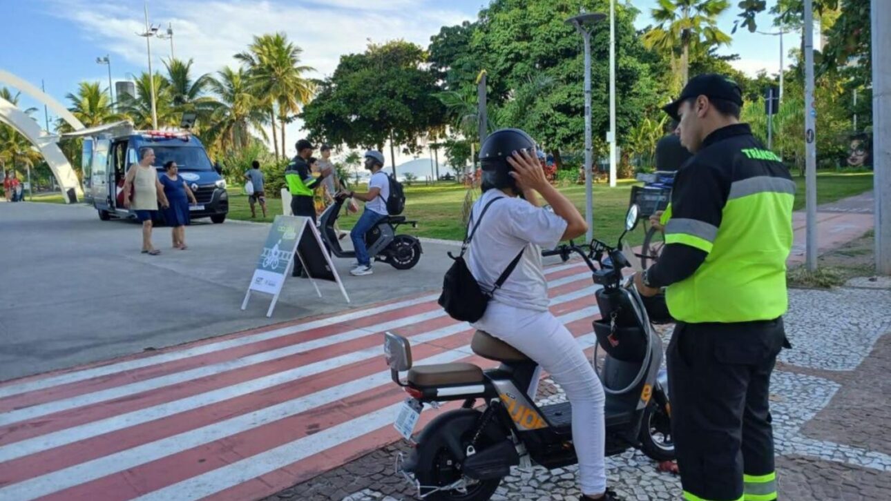 Santos avalia radares móveis nas ciclovias para fiscalizar veículos elétricos autopropelidos e identificar alterações de velocidade.