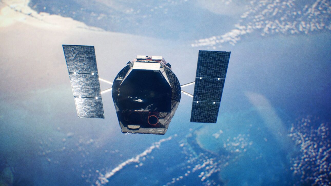 Imagem do Swift em órbita baixa mostra o telescópio espacial usado pela NASA para estudar explosões de raios gama. (Imagem: NASA SVS)