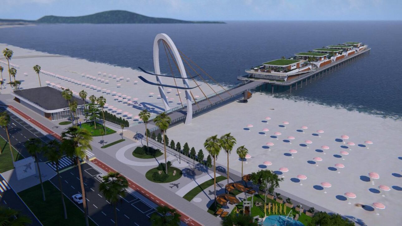 Praia Grande terá píer turístico sobre o mar, museu aeronáutico, estacionamento para 600 veículos e previsão de 3 mil empregos.