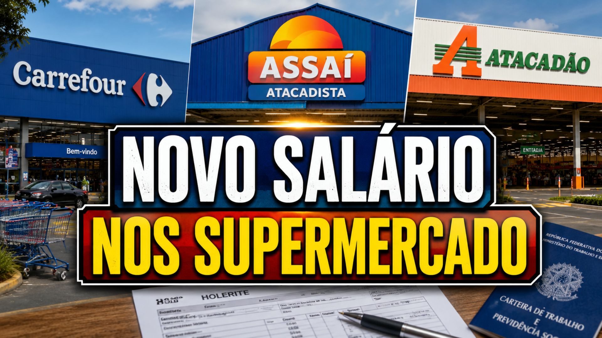 Convenção coletiva muda salários, adicionais, domingos e feriados nos supermercados de Goiás; veja o que muda para trabalhadores.