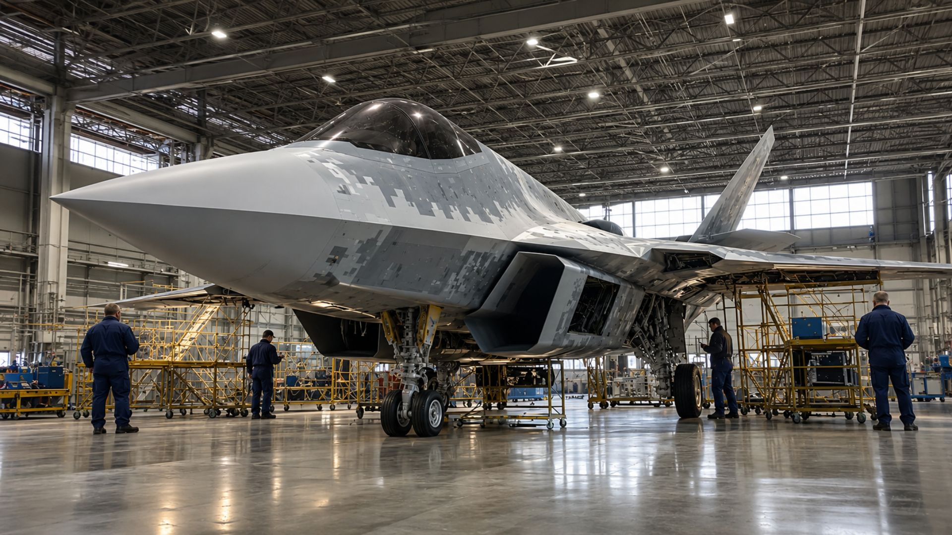 Rússia inicia protótipo do Su-75 Checkmate, caça furtivo de quinta geração com foco em custo menor e disputa com o F-35.