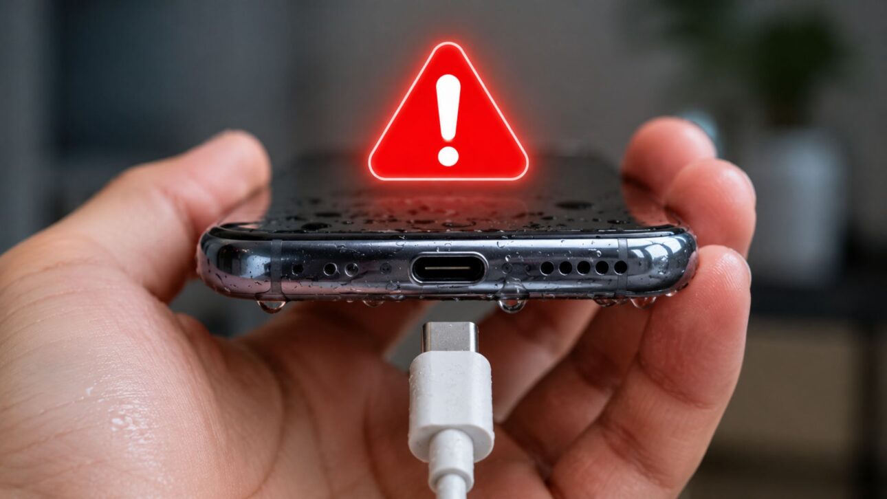 Celular molhou? Veja por que Apple e Samsung desaconselham arroz, calor e recarga antes de secar a entrada USB com mais segurança.