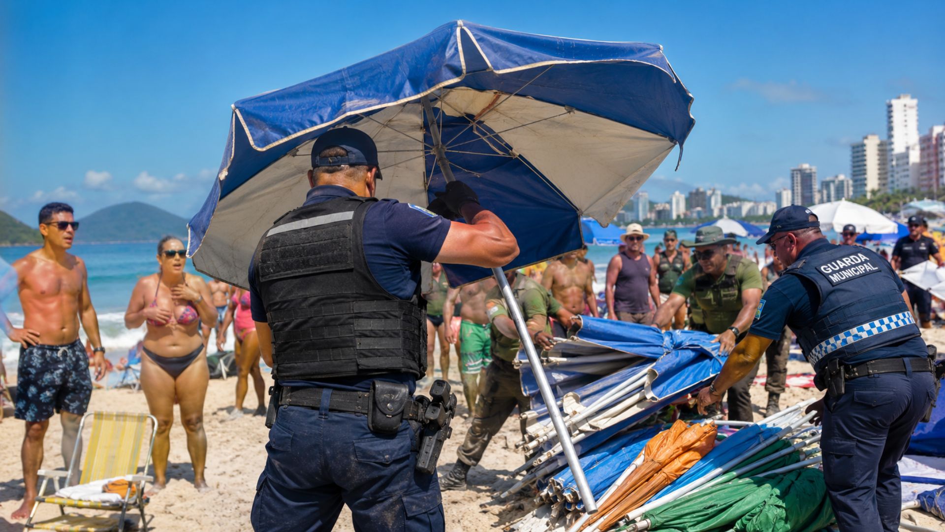Praia na Itália limita guarda-sóis, cobra taxa de R$ 59 e adota regras após incêndio que exigiu evacuação de banhistas.